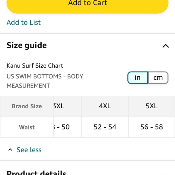 (A8) Kanu surf swim trunks shorts, Size 5X, NWT - Picture 6 of 8